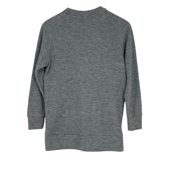 Anthropologie Varley Side Zip Pullover Gray Sweatshirt Size XS Athleisure‎ Yoga - Picture 2 of 7
